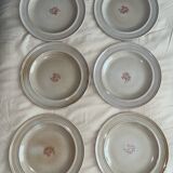 Lot de 6 assiettes à dessert faïencerie de Niderviller