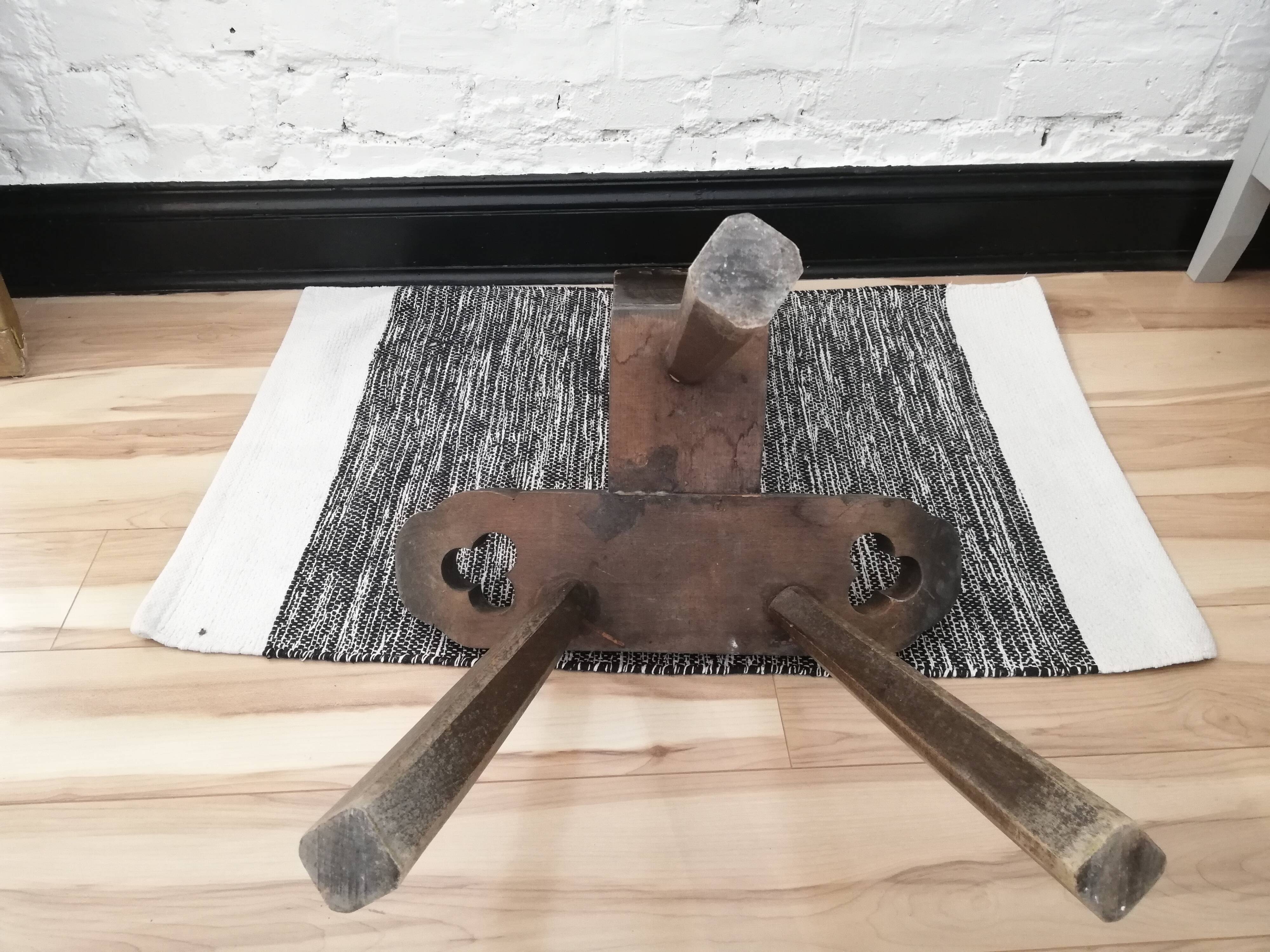 Brutalist tripod chair