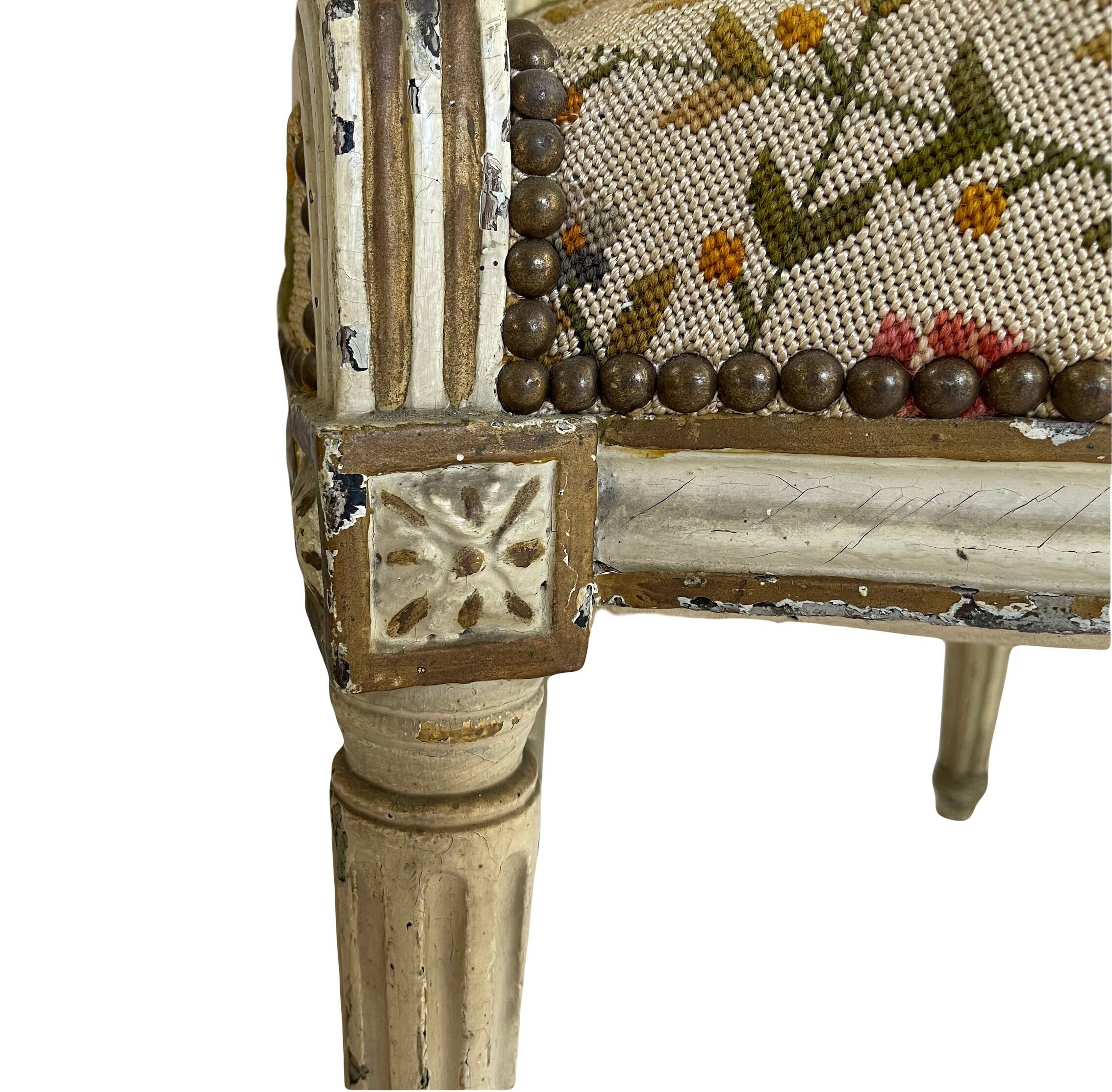 Ensemble de fauteuils médaillon époque Louis XVI, 18ème