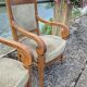 Paire de fauteuils à crosse Empire Restauration 1900s