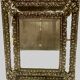Miroir a parcloses en cuivre repoussé XIX siècle