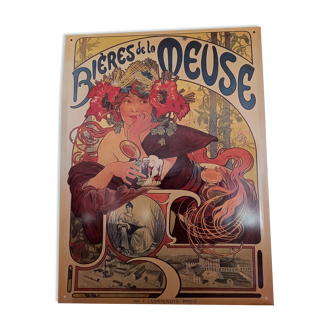 Metal plate "Bières de la Meuse"