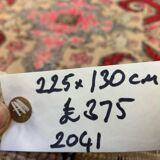 Vintage turkish oushak rug 225x130 cm shabby carpet ushak region medium