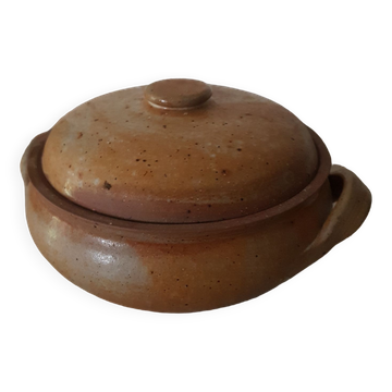 Tureen empty box pocket with stoneware lid 1970