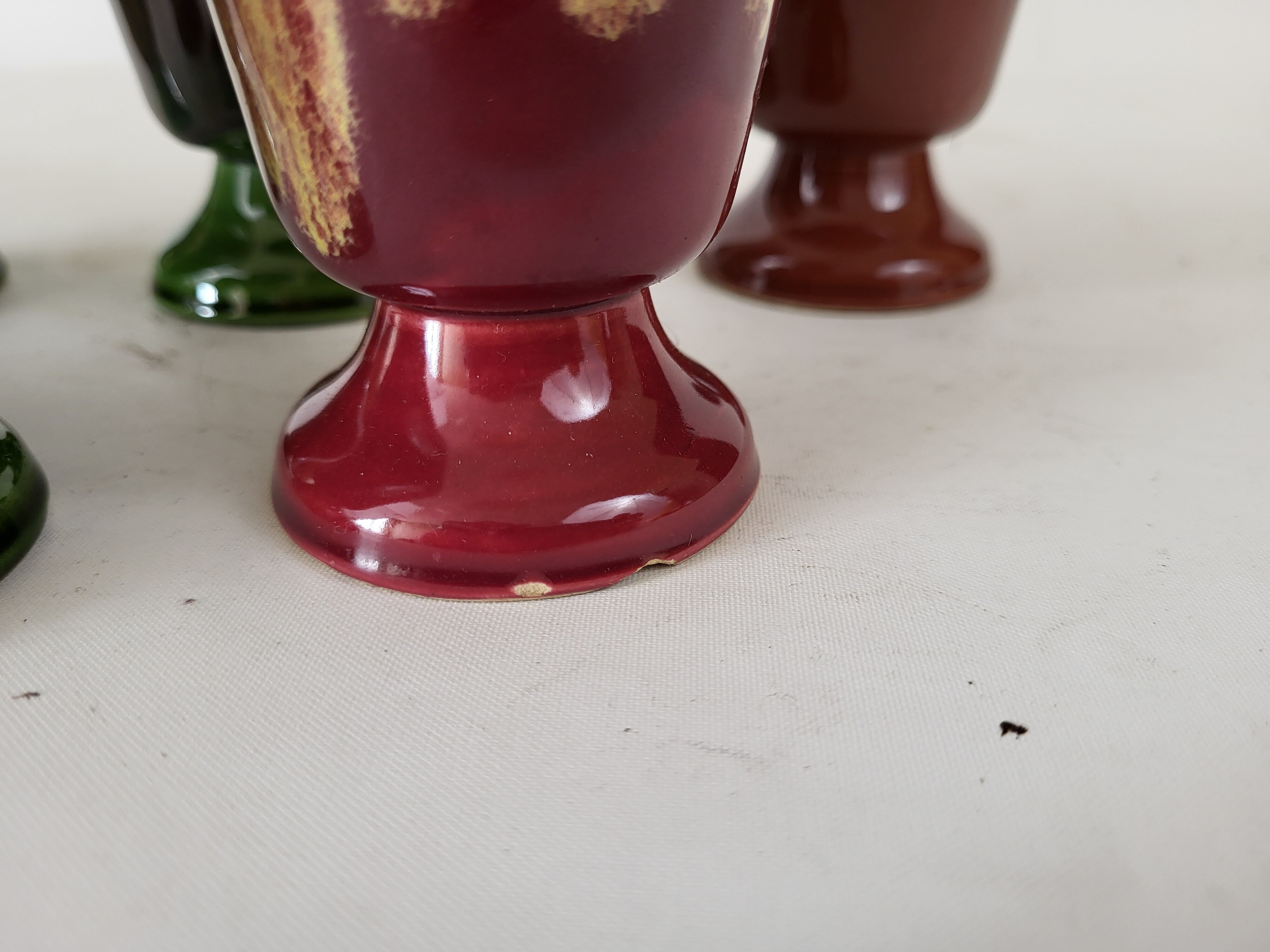 6 mazagran cups in morvan sandstone - petit massé