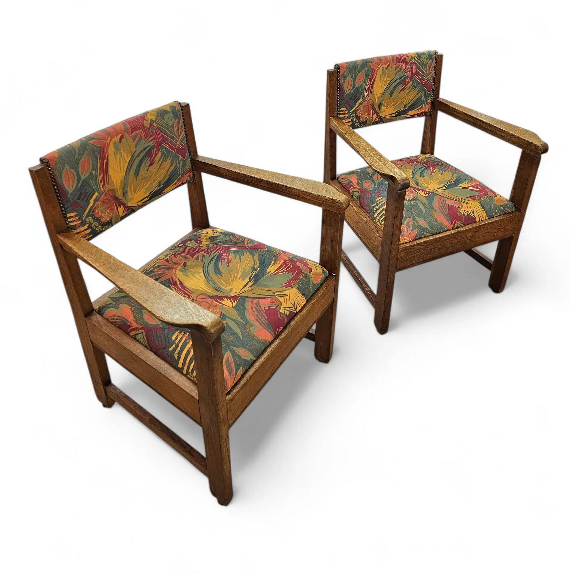 2 x Art Deco arm chairs / very good condition / 1930s