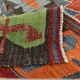 6x11 Vintage Geometric Style Handmade Vintage Kilim Rug, 195x335Cm