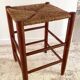 TABOURET Paille VINTAGE