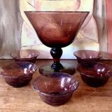 Vintage blown glass Biot service