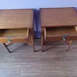 Solid wood bedside tables