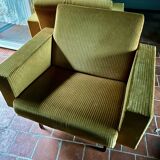 Pair of 1950s Pierre Guariche style armchairs