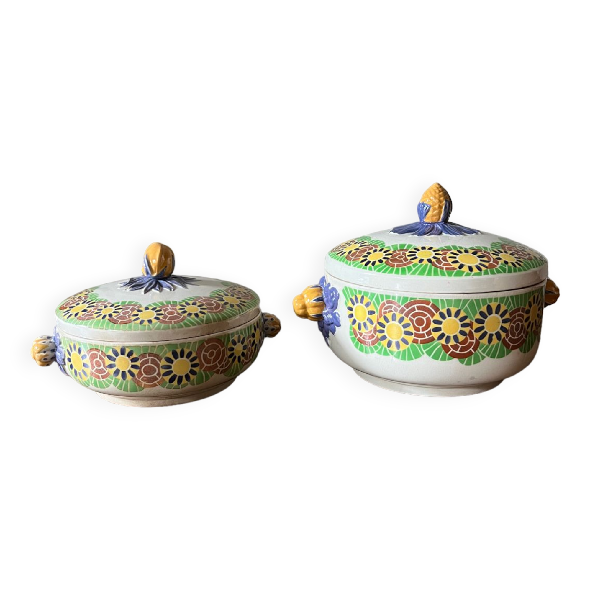 Kairouan Creil and Montereau soup tureens