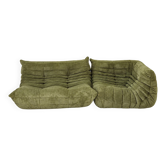Michel Ducaroy pour Ligne Roset Olive Togo canapé 2 places et siège d'angle, ensemble de 2