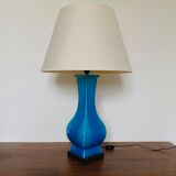 Blue turquoise ceramic table lamp