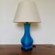 Blue turquoise ceramic table lamp