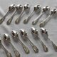 12 silver-plated metal teaspoons by Félix Frères