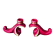 Art Deco ceramic candlestick pair