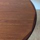 Round teak table with star base, 1960s, extendable.