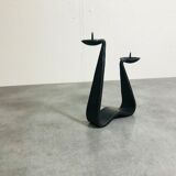 Modernist brutalist candle holder
