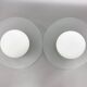 Pair of Space Age Glass & Ceramic Ceiling Lights, 1950's