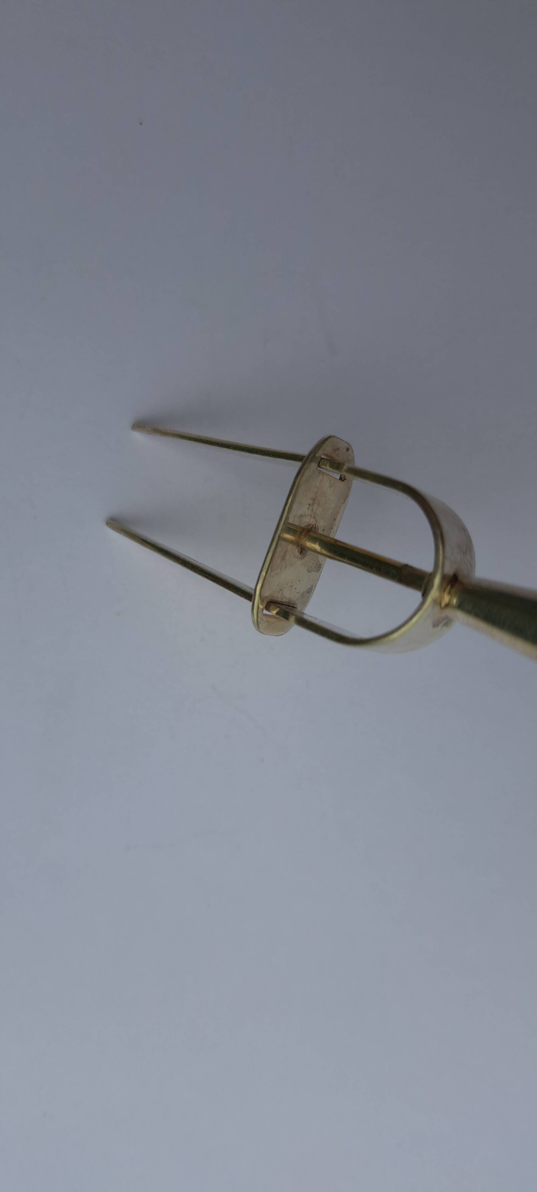 4 silver cocktail forks