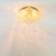 Large Amber Bubble Glass Ceiling Light/Flush Mount by Helena Tynell for Limburg, Germany, 1960s