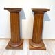 Grandes colonnes néoclassiques françaises en bois de pin, 1910, ensemble de 2