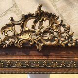 Antique mirror in gilded wood 96 x 58.5 cm
