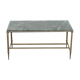 Table basse marbre vert et métal doré laiton vintage 60