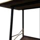 Dark wood serving trolley, 1950