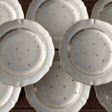 Service of 8 flat plates, Limoges