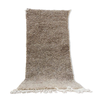 Handmade wool Berber rug 138x63 cm