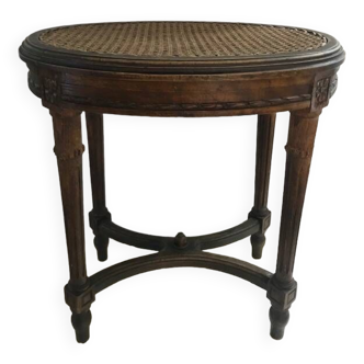 Tabouret de piano cané
