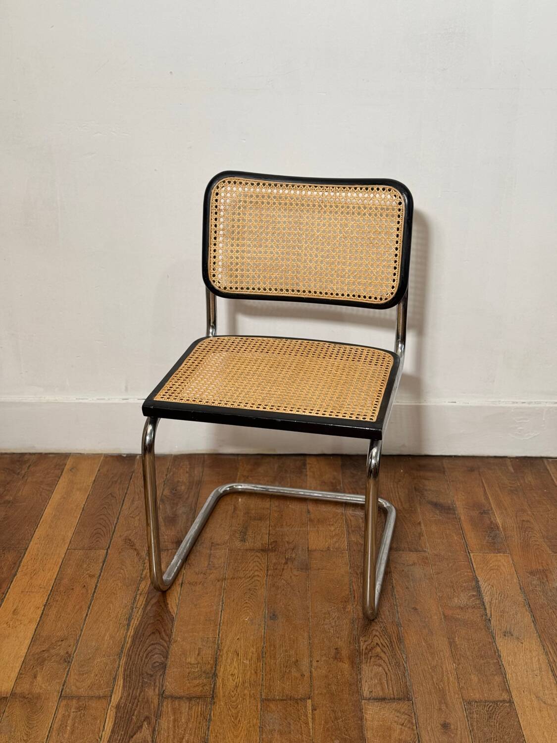 Marcel Breuer black chair B32 Cesca made in Italy