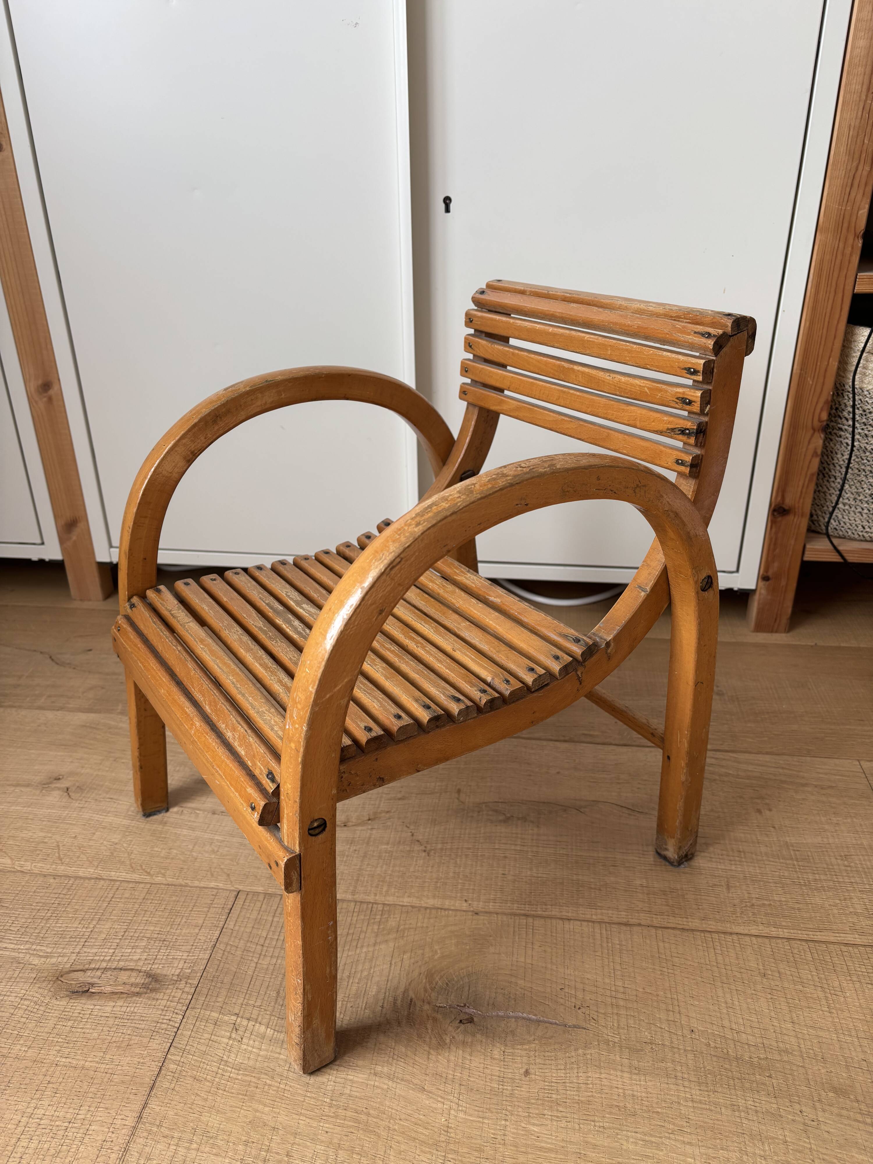 Wooden children's chair