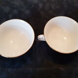 Hand-painted Gien cups