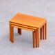 Scandinavian teak nesting coffee tables