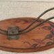 Coat rack 1 metal hook on wood