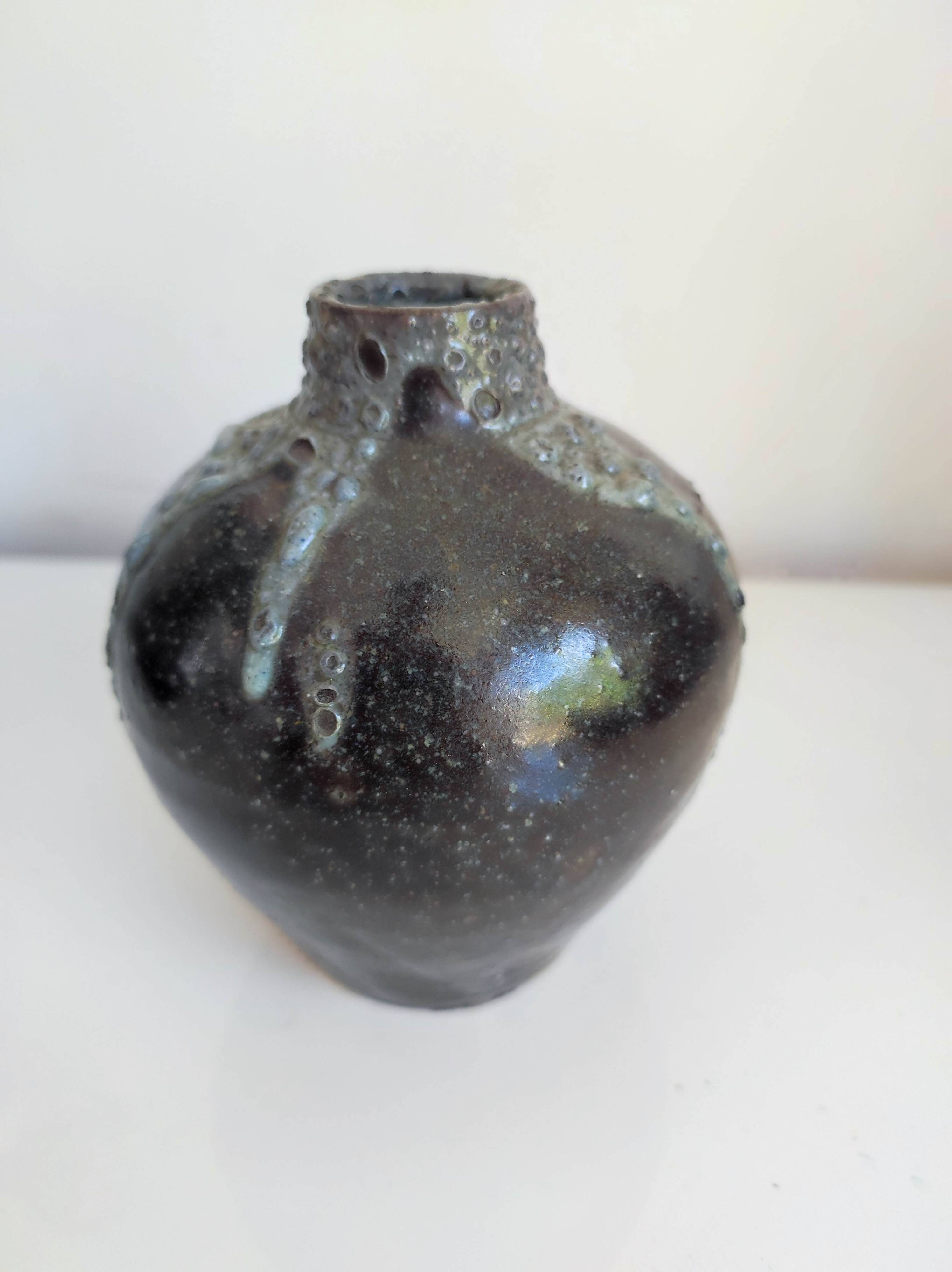 Eugène Lion stoneware vase