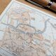 Kortrijk, small old map, vintage 1910