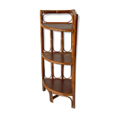 Rattan angle shelves