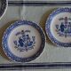 Pair of Johnson Brothers "Hearts & Flowers" dinner plates.