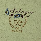Set of six Sologne plates