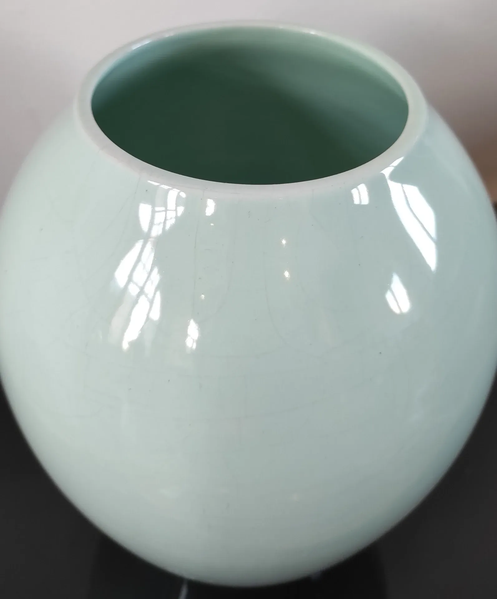 Vintage glazed ceramic vase