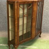 Walnut chippendale showcase - 1930s