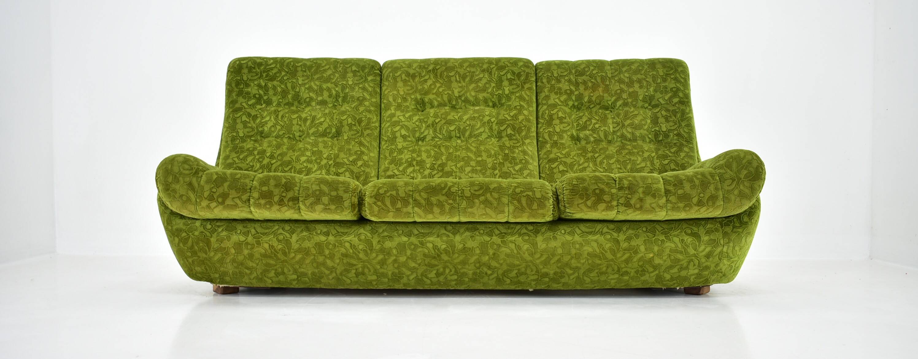 Big Design Three-Seat Sofa Atlantis,Czechoslovakia 1970s