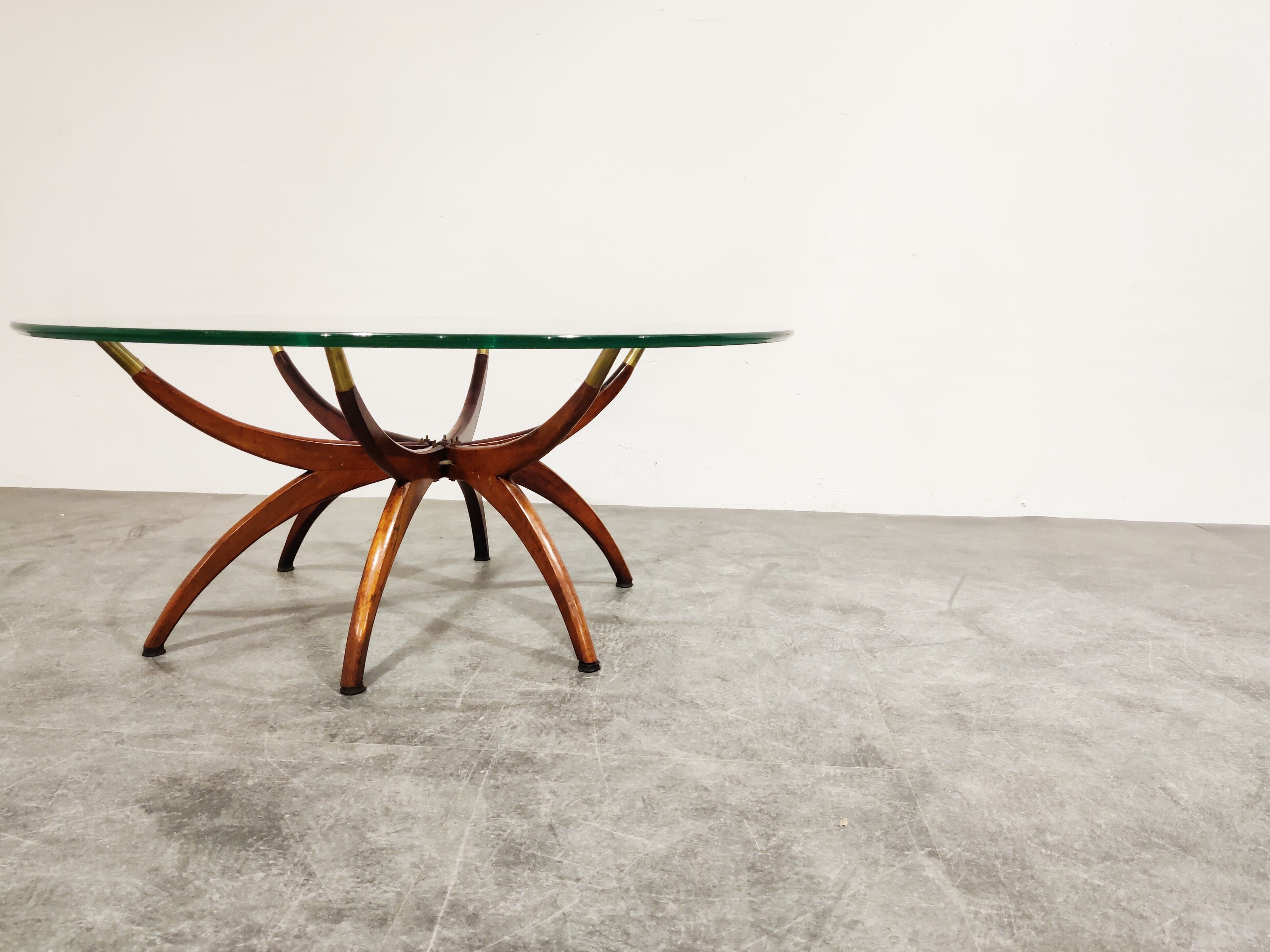 Mid century spider coffee table, 1950