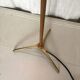 Italian modernist adjustable brass floor lamp