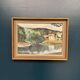 Swedish Oil on Canvas – “Lake with Houses” by G. Arner – Signed