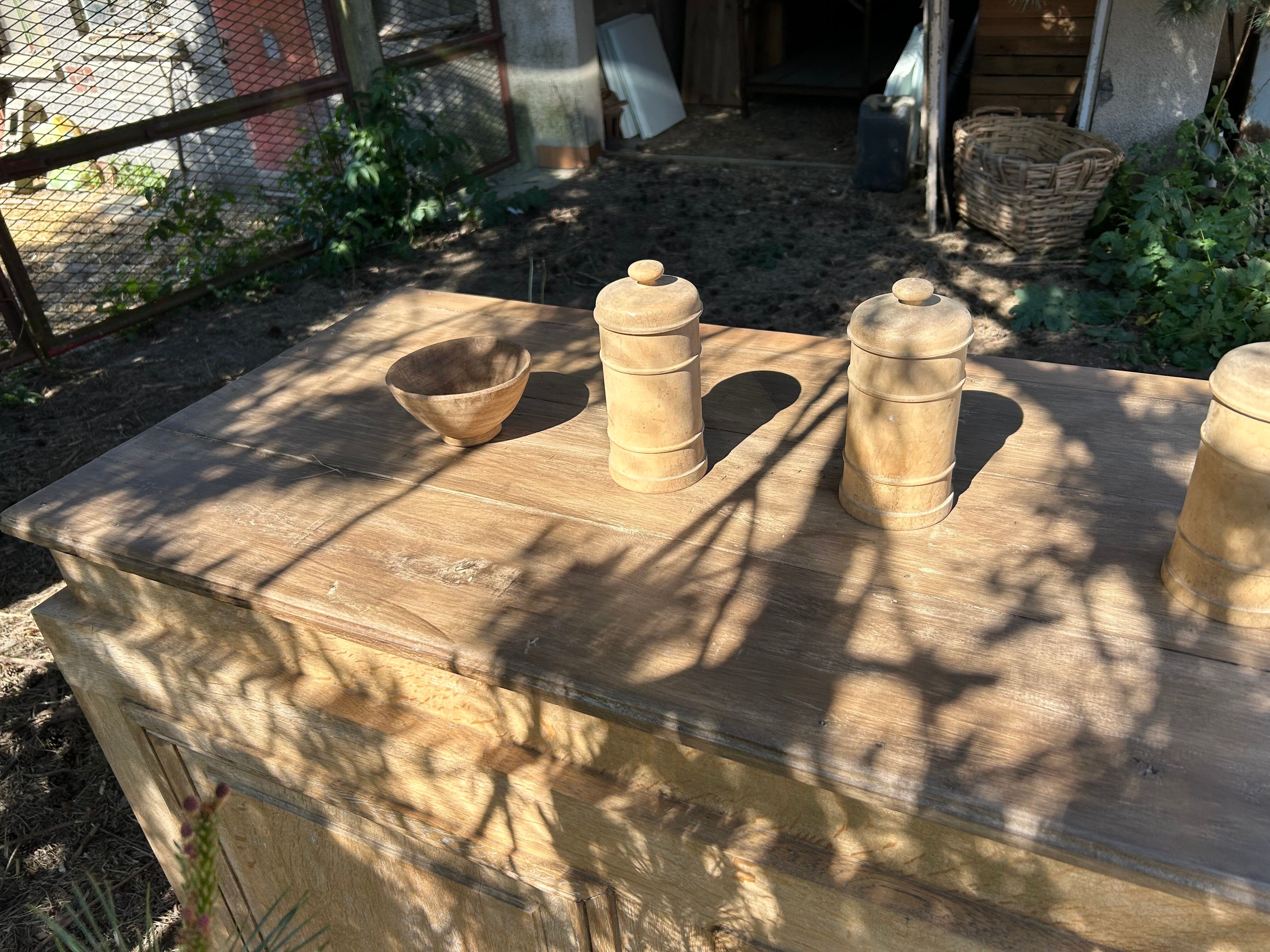 Exceptional antique counter 220 cm